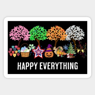 Colorful Happy Everything Holidays Seasons All Year design Sticker